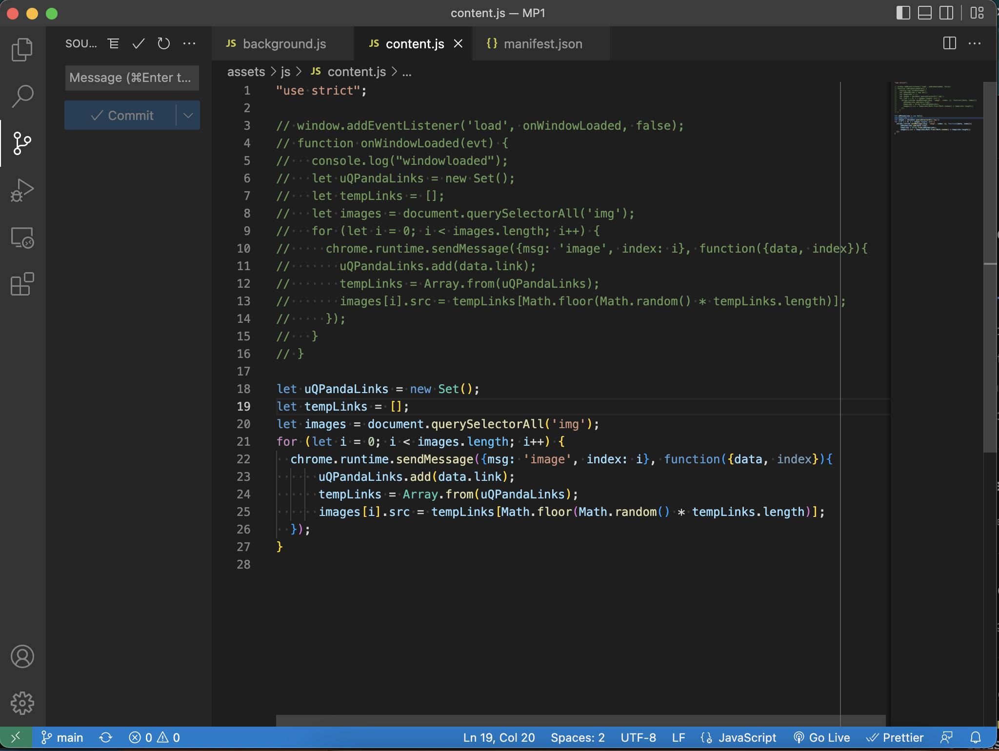 VSCode of JavaScript